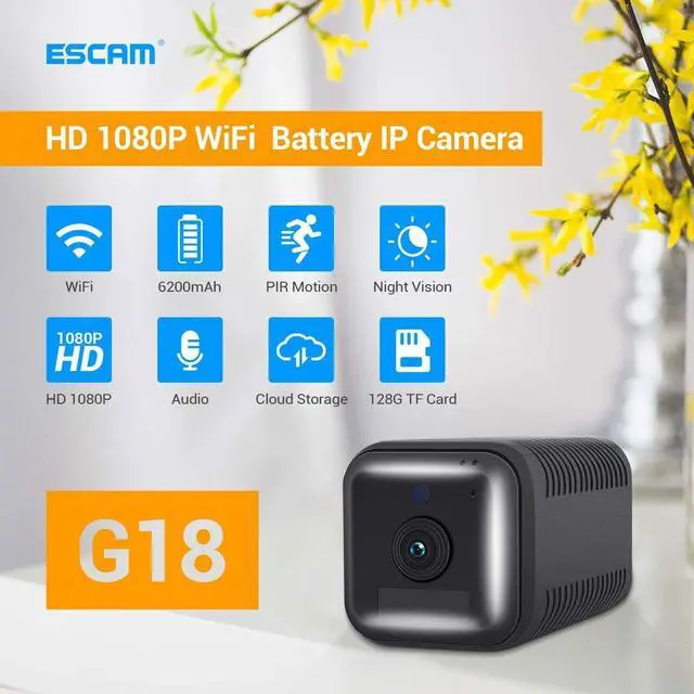 Alt view image 7 of 7 - 2MP 1080P IP Camera 1080P HD WiFi Battery with Wireless Access Point Two Way Audio