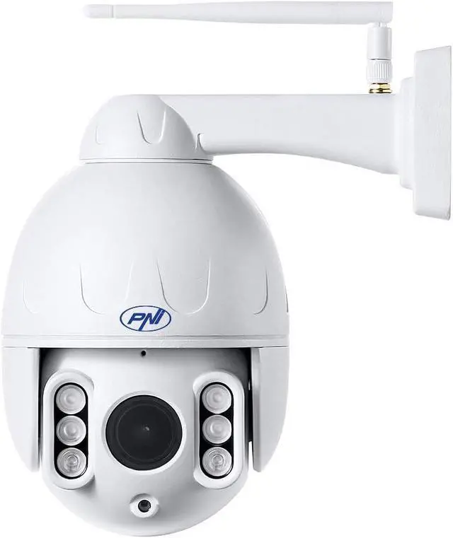 Alt view image 2 of 7 - Video Surveillance cameraPNI IP652W WiFi PTZ 1080p 2MP 5X Optical Zoom H265 microSD Slot Night Vision 50m IP66 Motion Detection Alarm Bidirectional Audio Communication