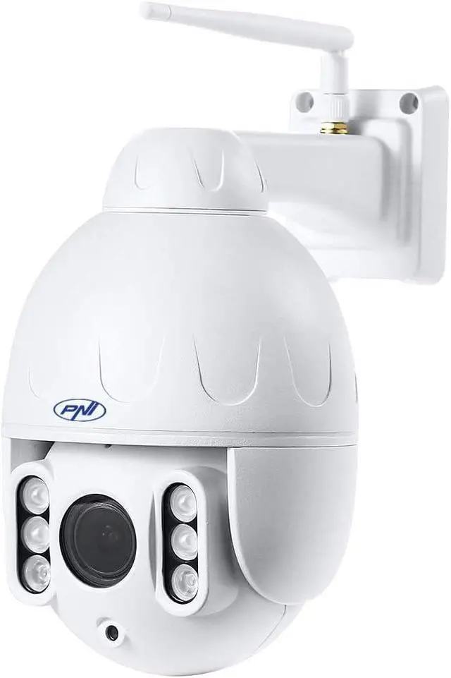 Alt view image 3 of 7 - Video Surveillance cameraPNI IP652W WiFi PTZ 1080p 2MP 5X Optical Zoom H265 microSD Slot Night Vision 50m IP66 Motion Detection Alarm Bidirectional Audio Communication