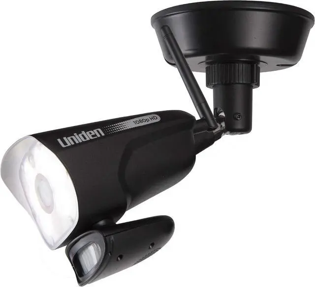 Main image of Uniden LIGHTCAM40HD Outdoor Wi-Fi Security Camera - 1080p HD Video, Color Night Vision, LED Motion Sensor Spotlight - Connects to Home's 120V Wiring