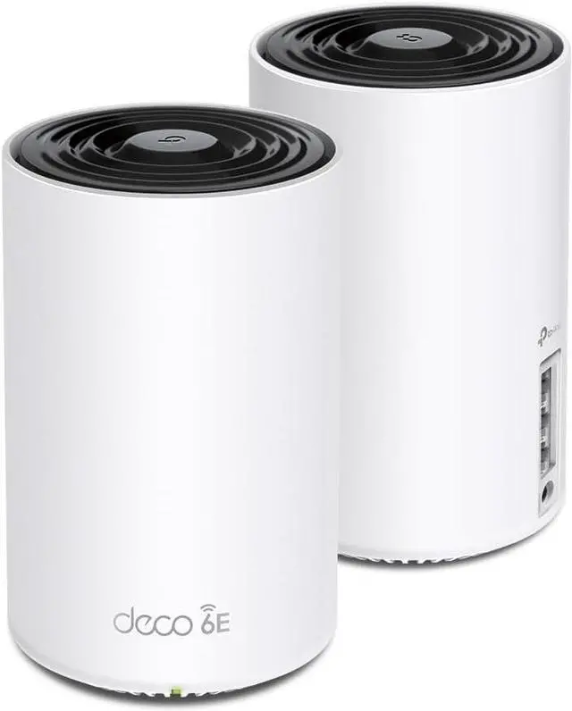 Alt view image 2 of 7 - TP-Link Deco XE75 Pro AXE5400 Tri-Band WiFi 6E Mesh System - 2.5G WAN/LAN Port, Covers up to 5500 Sq.Ft, Replaces WiFi Router and Extender, AI-Driven Mesh, New 6GHz Band, 2-Pack