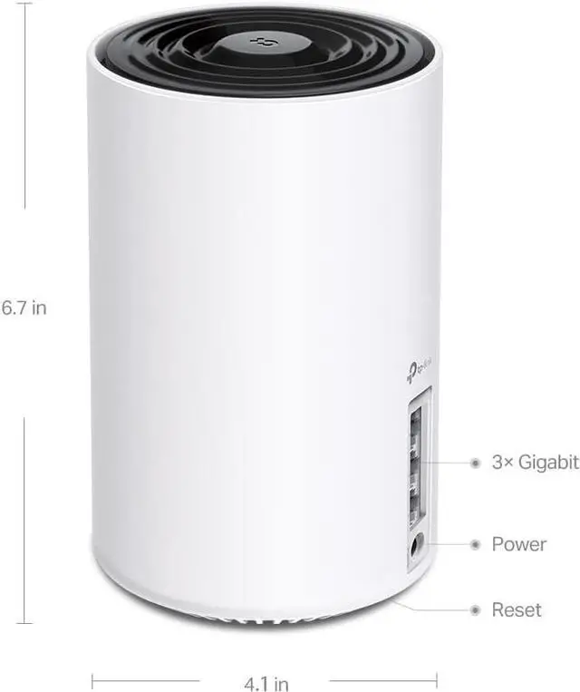 Alt view image 3 of 7 - TP-Link Deco XE75 Pro AXE5400 Tri-Band WiFi 6E Mesh System - 2.5G WAN/LAN Port, Covers up to 5500 Sq.Ft, Replaces WiFi Router and Extender, AI-Driven Mesh, New 6GHz Band, 2-Pack