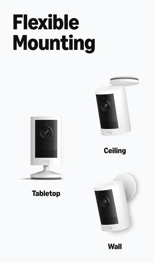 Alt view image 6 of 6 - Ring Outdoor Cam, Battery (newest model), Home or business security, Wide-Angle Retinal 2K Video, 6x Enhanced Zoom, Night Vision for true color in low light, White