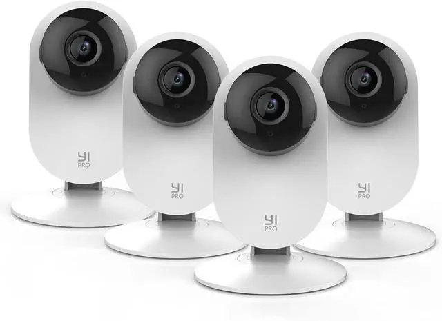 Main image of YI Pro 2K 4PC Home Security Camera, 2.4Ghz Indoor Camera with Person, Vehicle, Animal Detection, Phone App for Baby, Pet, Dog Monitoring, Compatible with Alexa and Google Assistant