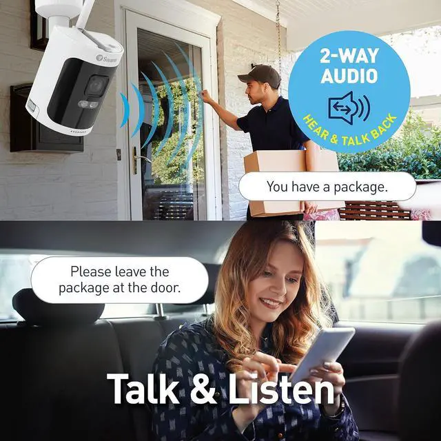 Alt view image 2 of 7 - Swann AllSecure650 Wi-Fi Security Camera System with 1 TB HDD, 4 Camera 8 Channel, 2K HD NVR Home Security Cameras Wireless Outdoor Indoor, Night Vision Surveillance Camera, Heat and Motion Detection