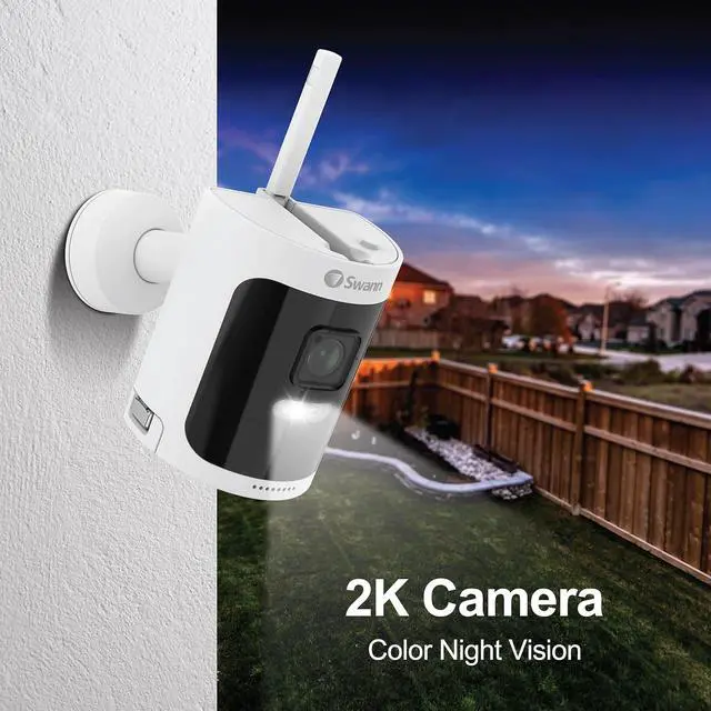 Alt view image 4 of 7 - Swann AllSecure650 Wi-Fi Security Camera System with 1 TB HDD, 4 Camera 8 Channel, 2K HD NVR Home Security Cameras Wireless Outdoor Indoor, Night Vision Surveillance Camera, Heat and Motion Detection