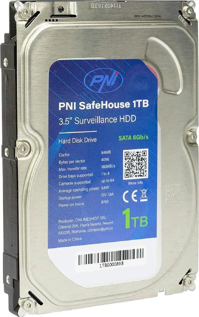 Alt view image 7 of 7 - PNI House PTZ1300 Full HD AHD Video Surveillance kit with 4 2MP, 1080P Outdoor Cameras and PNI SafeHouse 1TB Included