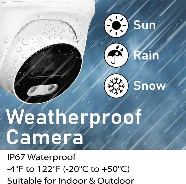 Alt view image 7 of 7 - OSI 2K 5MP HD 4-CAMERA DVR SYSTEM 2TB HDD4-CH H.265 Home Video Surveillance System,4x 5MP Indoor Outdoor Dome Cameras,Wired Analog DVR System,P2P DVR,Free APP,Night Vision,Motion,Alert,Remote Access