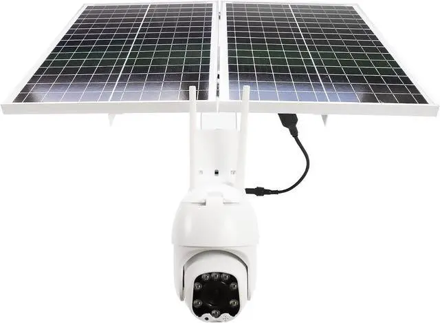 Alt view image 2 of 7 - PNI IP60 Live PTZ Video Surveillance Camera with Solar Panel, 2MP, GSM 4G, SIM Slot