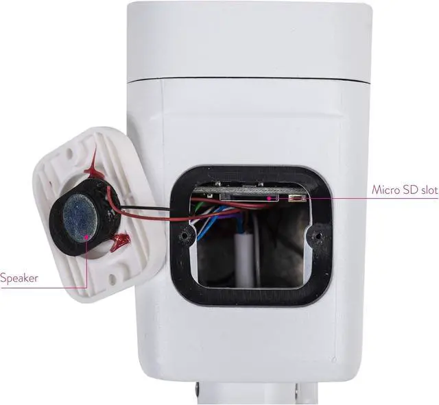 Alt view image 7 of 7 - PNI Video Surveillance Camera House IP55 5MP Wireless with Outdoor and Indoor IP and microSD Slot, Night Mode