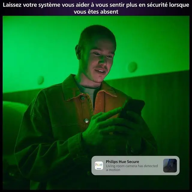 Alt view image 6 of 7 - Philips Hue Secure Security Camera with Battery - Black