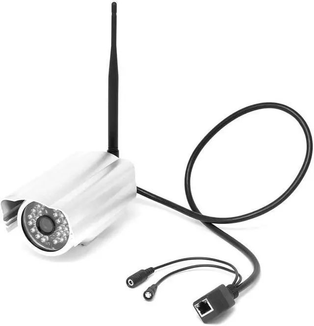 Alt view image 3 of 5 - Pyle Outdoor Wireless Home Security Surveillance IP Camera with Weatherproof Aluminum Body and Night Vision - Connect Wifi for Remote Access to Live Video from Desktop or Mobile App
