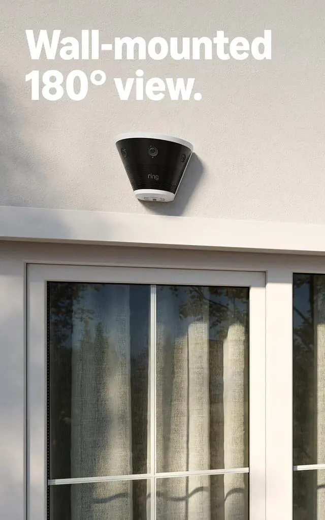 Alt view image 2 of 6 - Ring Elite 180 4K, Three Retinal 4K Cameras, 180° Field of View, Built for Business, Panorama Control, Plug-In and PoE Type 4 Compatible, White