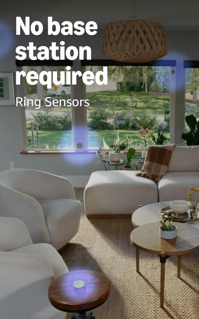 Alt view image 6 of 6 - Ring Indoor Cam (2nd Gen), White with 4 Window and Door Sensors (newest model) and Motion Detector (newest model)