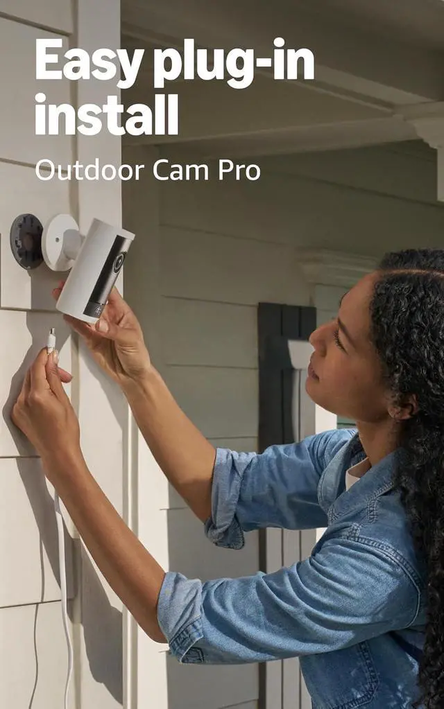 Alt view image 4 of 6 - Ring Outdoor Cam Pro (newest model), White with 4 Window and Door Sensors (newest model)