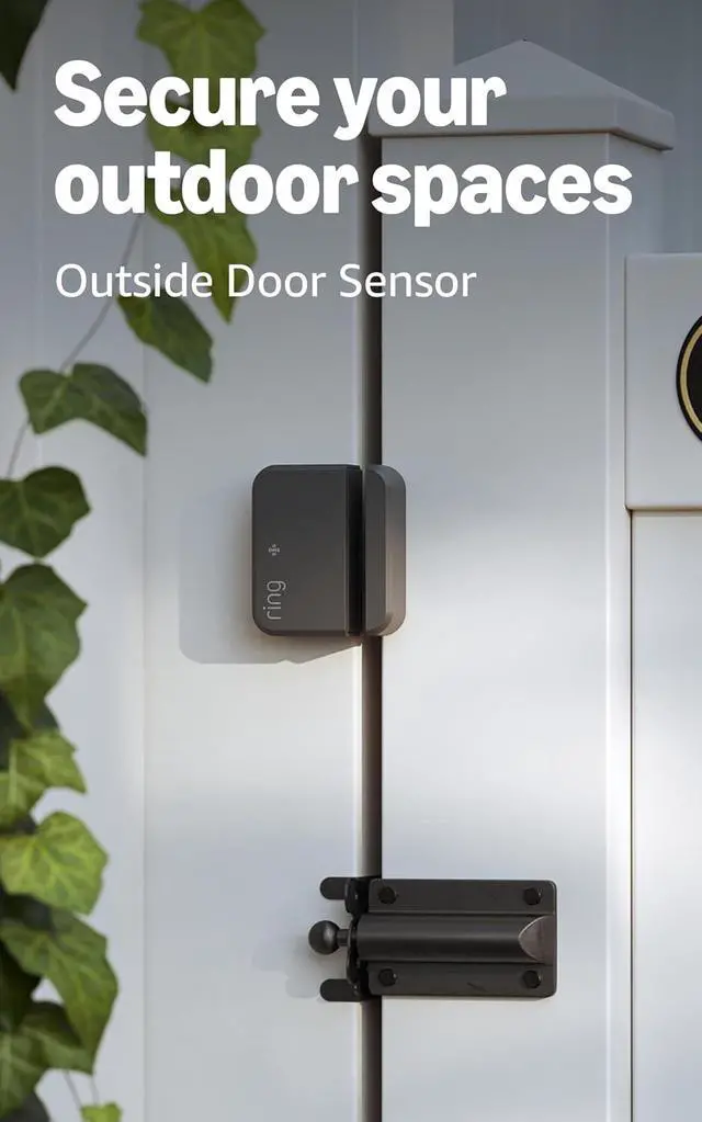 Alt view image 6 of 6 - Ring Spotlight Cam, Battery (newest model), White with Outside Door Sensor (newest model)