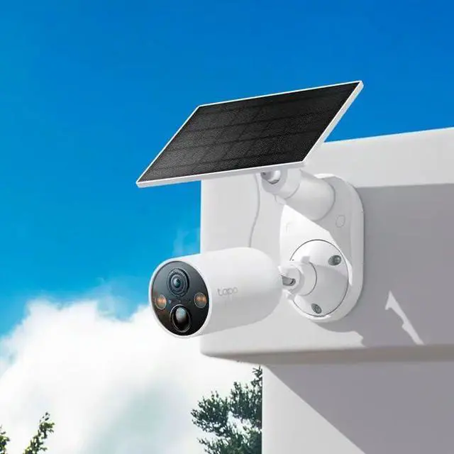 Alt view image 3 of 4 - Wireless 2K Outdoor Security Cameras with Solar Panels (4-Pack) - Battery Powered - No Monthly Fees - TP-Link