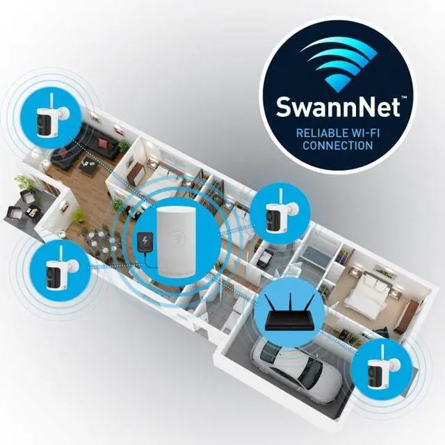 Alt view image 3 of 5 - Swann 4K Wireless Security Kit with 3 x Wire-Free Cameras & NVR Tower