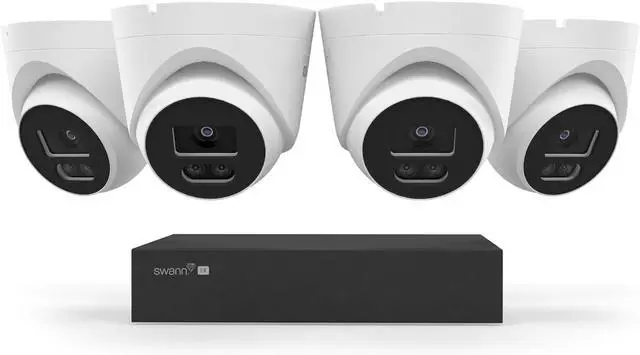 Main image of Swann EliteX 12MP 6K PoE NVR Security System, 4 Dome Cameras, 8 Channel