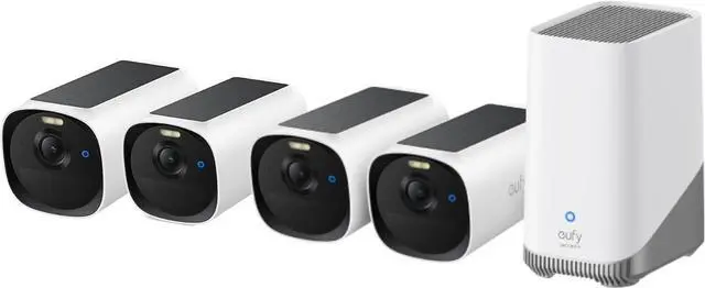 Main image of eufy Security eufyCam E40 4-Cam & HomeBase 3 (Bundle)