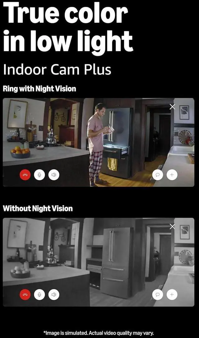 Alt view image 3 of 6 - Ring Spotlight Cam, Battery (newest model), White with Indoor Cam Plus, White
