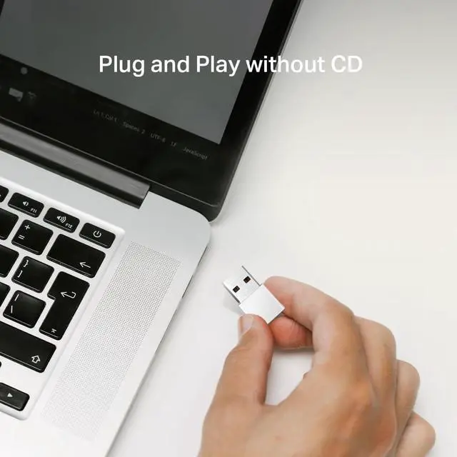 Alt view image 3 of 6 - Mercusys MA30N, AC1300 Mbps, Dual Band, MU-MIMO, Plug and Play, Nano Wi-Fi 5 USB Adapter