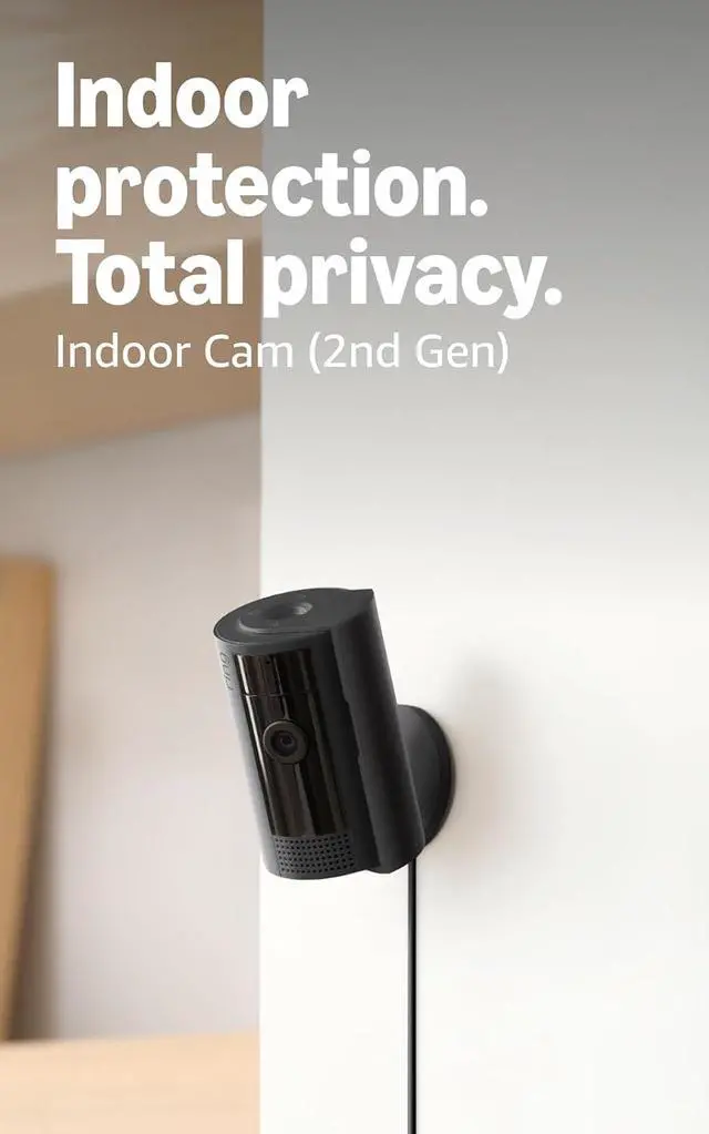 Alt view image 2 of 6 - Ring Indoor Cam (2nd Gen), Black with 4 Window and Door Sensors (newest model) and Motion Detector (newest model)