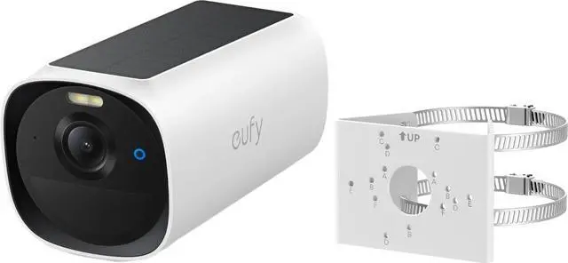Main image of eufy Security eufyCam E40 Add-On Camera & eufy Pole Mount Bracket (Bundle)