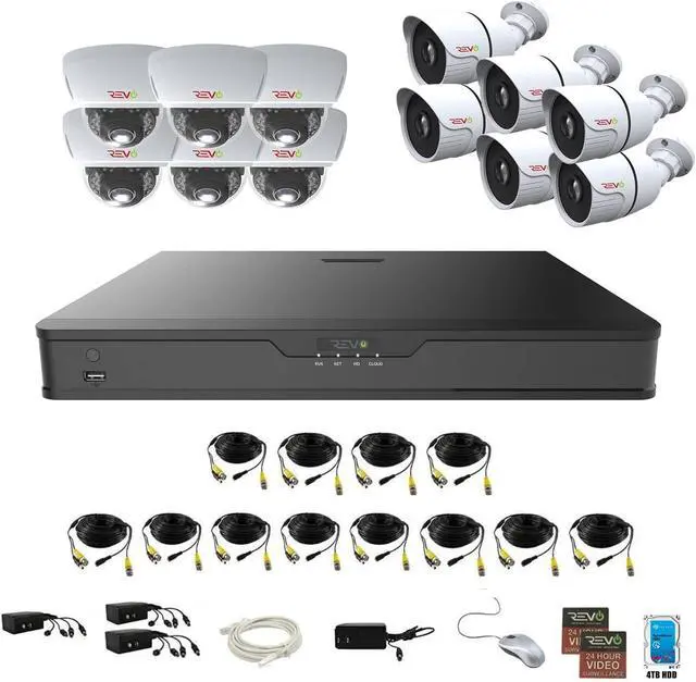 Alt view image 2 of 2 - REVO Ultra Hybrid 16CH 5 Megapixel DVR, 4TB HDD & 12x 1080p Cameras