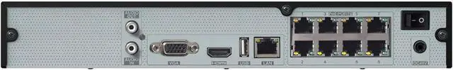 Alt view image 2 of 2 - Speco N8NRL2TB 8-Channel NVR with 8 Built-in PoE Ports, 2TB HDD, 4K HDMI Out and VGA Monitor Output, 2-Way Audio Communication, Video Exporting Via USB, Up to 8MP Resolution at 30fps