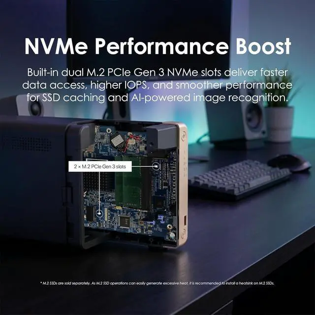 Alt view image 6 of 7 - QNAP TS-264-8G-US 2 Bay Desktop NAS