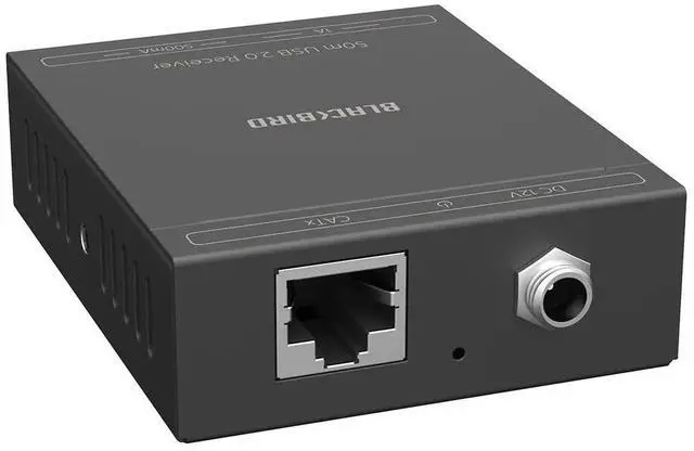 Main image of Monoprice Blackbird 4-Port USB 2.0 Extender Over Cat5e/Cat6-50 Meters (164 Feet) Plug and Play, No Driver, Supports Up to 480Mbps, for Windows, MacOS, Android, Linux
