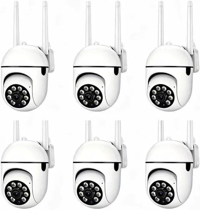 Main image of 6PCS 4MP Indoor WiFi Security Cameras Kit,Cameras for Home Security with Human Detection,IR Night Vision for Pets & Elder Inactivity,AES Privacy Encryption,TF Card Playback No Cloud Fees