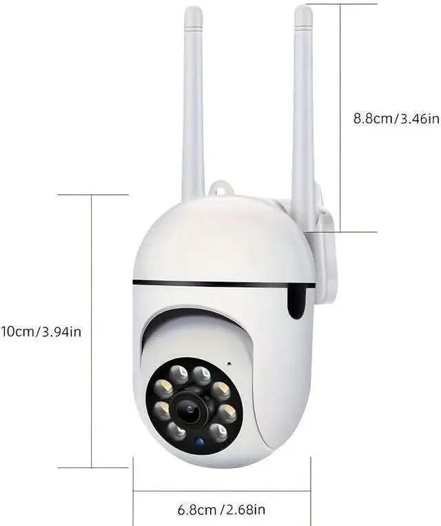 Alt view image 3 of 7 - 6PCS 4MP Indoor WiFi Security Cameras Kit,Cameras for Home Security with Human Detection,IR Night Vision for Pets & Elder Inactivity,AES Privacy Encryption,TF Card Playback No Cloud Fees