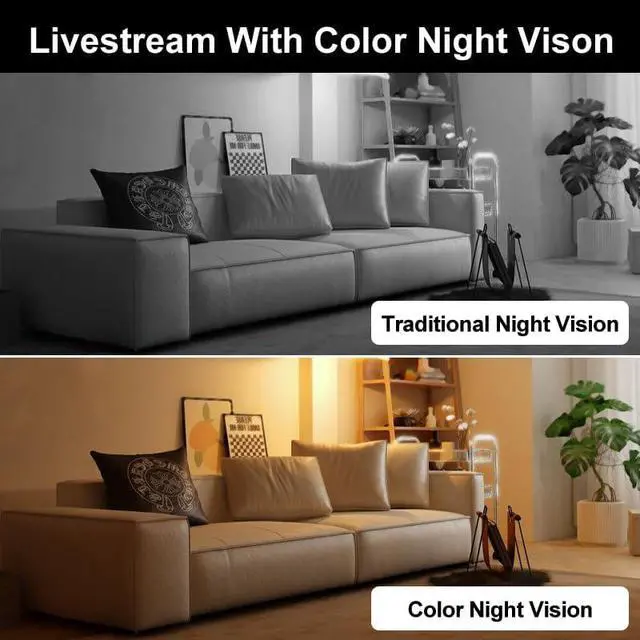 Alt view image 6 of 7 - 4pcs 1296P Ultra HD Home Mini Security Camera Indoor Wireless,AI Motion Tracking,2.4G WiFi, Wide 120°,Night Vision,Two-Way Audio,Siren Alarm,Remote Home and Pet Monitor Via App.