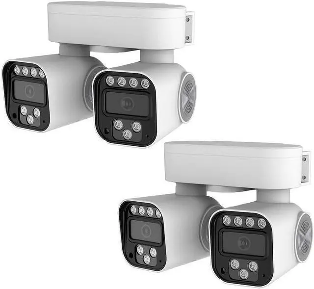 Main image of Security Cameras Wireless Outdoor Dual-Camera 360° Panoramic, 2.4G WiFi Dual-Lens Monitoring, Infrared Motion Detection, Two-Way Audio, SD & Cloud Storage for 24/7 HD Surveillance
