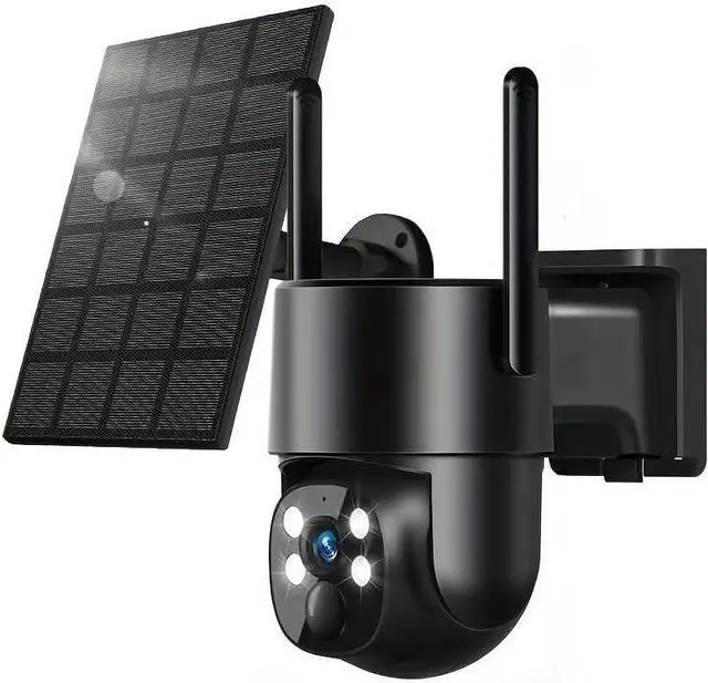 Main image of 4G LTE Solar Security Camera Wireless Outdoor,2k 360° PTZ Panoramic with AI Human Detection Auto Tracking,Color Night Vision,Two-Way Audio,Waterproof,8500mAh Battery Built-in SIM Card.
