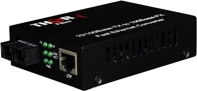 Main image of 10/100 Mbps Single-Mode Multimode Fiber Ethernet Media Converter SC
