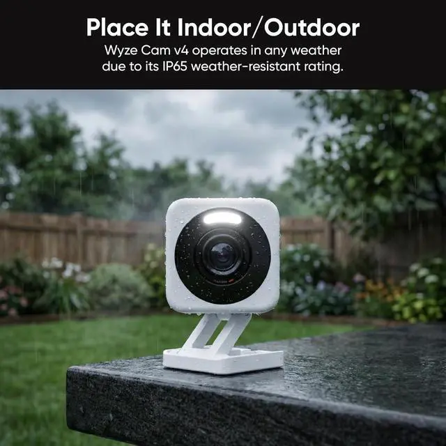 Alt view image 5 of 7 - WYZE Cam v4 (Latest Model), 2.5K AI Security Camera, Indoor/Outdoor Cameras for Home Security, Baby Monitor & Pet Camera, Vibrant Color Night Vision, No Subscription Required, Free Expert Help