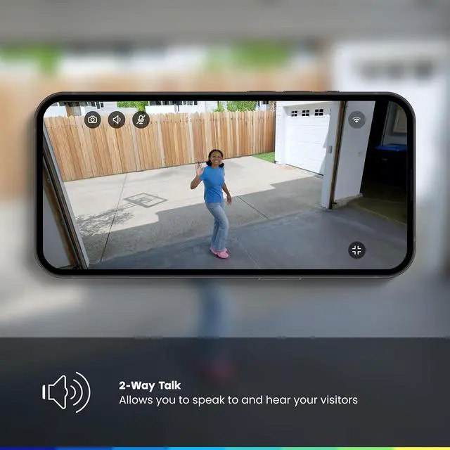 Alt view image 5 of 7 - myQ Garage Plug-in Camera Gen 2 2K Smart Wi-Fi Garage Camera with Night Vision, Wide-Angle Lens, 2-Way Audio, Magnetic Base & Motion Alerts, App Control Compatible with Your Garage Door Opener