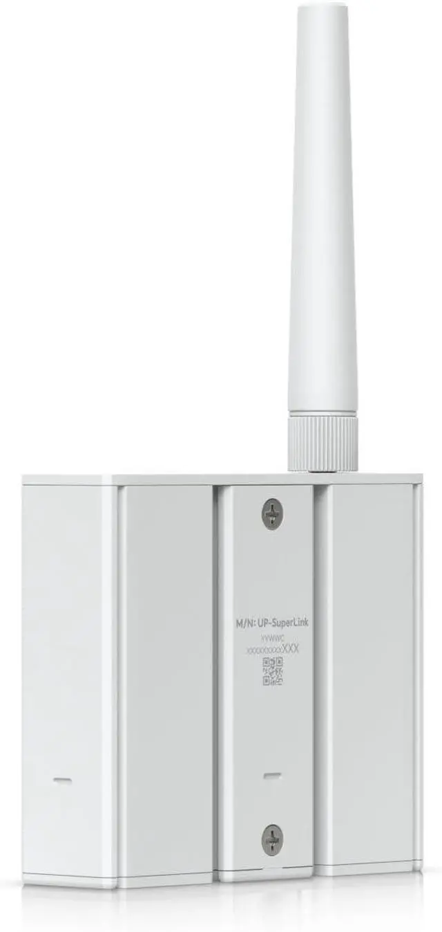 Alt view image 4 of 7 - Ubiquiti UP-SUPERLINK wireless bridge, Wi-Fi 6, dual-band, PoE powered, for UniFi Protect sensors, 100 Mbps Ethernet, white