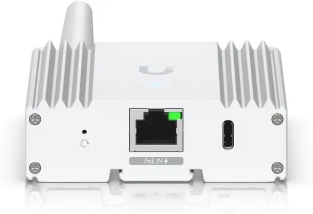 Alt view image 6 of 7 - Ubiquiti UP-SUPERLINK wireless bridge, Wi-Fi 6, dual-band, PoE powered, for UniFi Protect sensors, 100 Mbps Ethernet, white