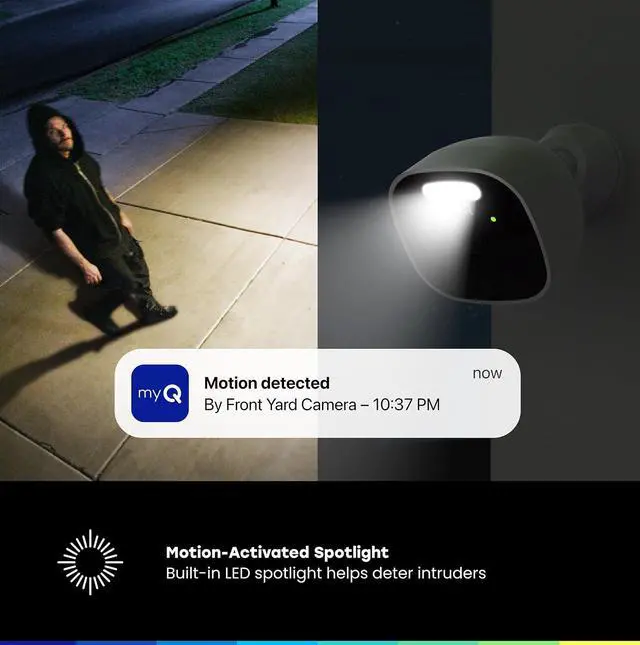 Alt view image 3 of 7 - Chamberlain myQ Outdoor Battery Camera