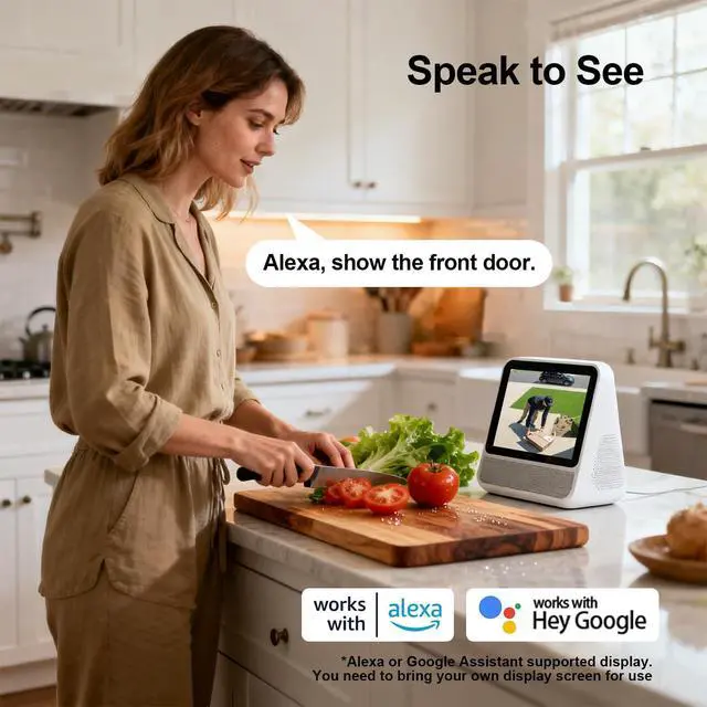 Alt view image 4 of 7 - Swann Solar Security Cameras Wireless Outdoor, Solar&Battery Powered Cameras for Home Security with a 32GB Micro SD Card, Night Vision, 2-Way Talk, Motion Detection, Compatible with Alexa/Google Home