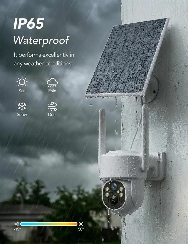 Alt view image 6 of 7 - GNCC 4G LTE Cellular Security Camera Wireless Outdoor, No WiFi Solar Camera