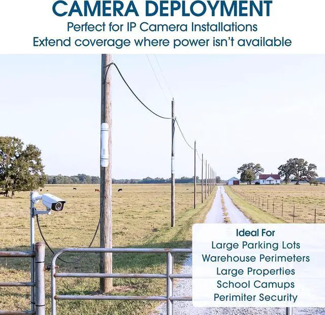 Alt view image 5 of 7 - Intellinet Outdoor PoE+ Extender Kit, 3280 Ft, 95W Input, IP67