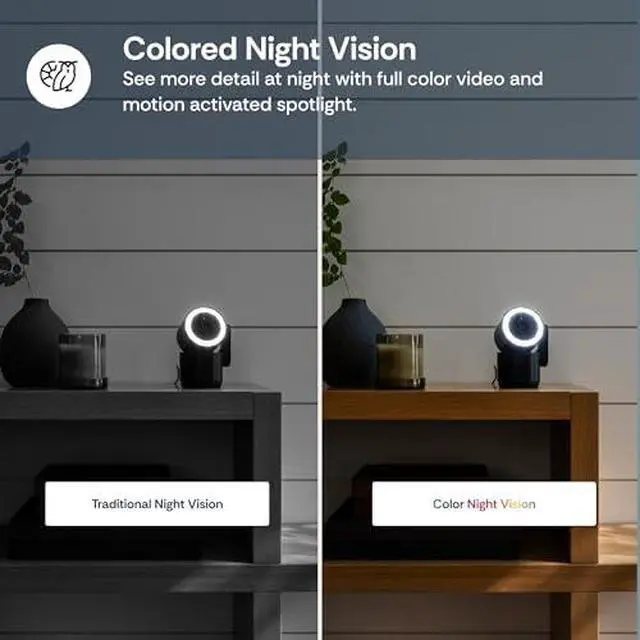 Alt view image 6 of 6 - Luna 2K Indoor/Outdoor Wi-Fi Cameras for Home Security, Plug-in, w/Spotlight, Magnetic Base, Free App, Advanced GenAI Motion Detection, Smart Cameras for Pet/Baby/Nanny