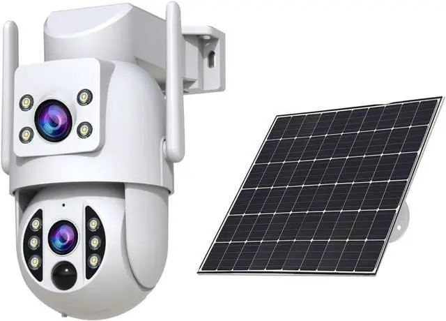 Main image of JOOAN 3MP Wireless Solar Security Camera, IPX6 Weatherproof, Two-Way Voice Call, E-Zoom Support, Smart Motion Detection and Alarm, Long-Lasting Rechargeable Battery, 2.4G WiFi Connection
