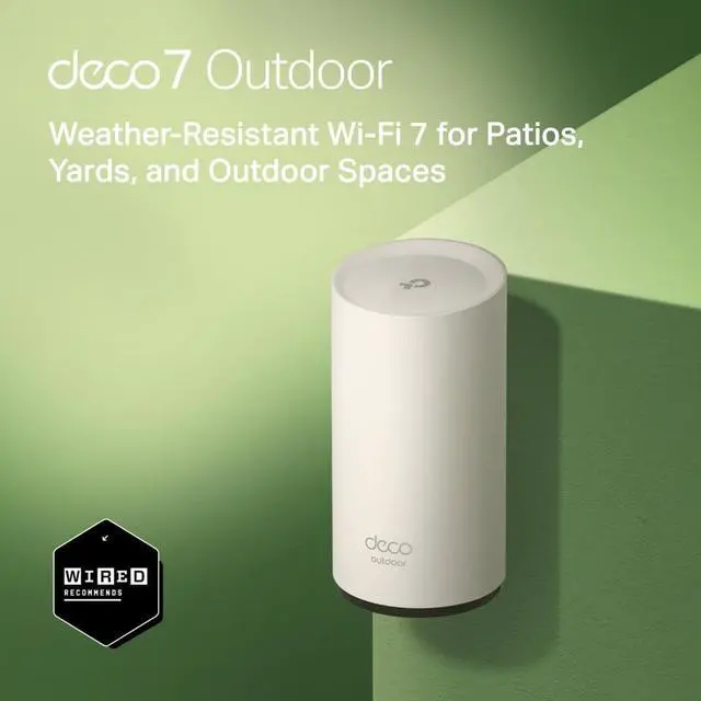 Alt view image 3 of 7 - TP-Link Deco 7 Pro Mesh Bundle - 3X BE10000 Tri-Band Indoor Units + 1x BE5000 Dual-Band Outdoor Unit, Covers up to 9,800 sq. ft., 2.5G Wired Backhaul, PoE+, IP65 - BE63 (3-Pack) + BE25 Outdoor