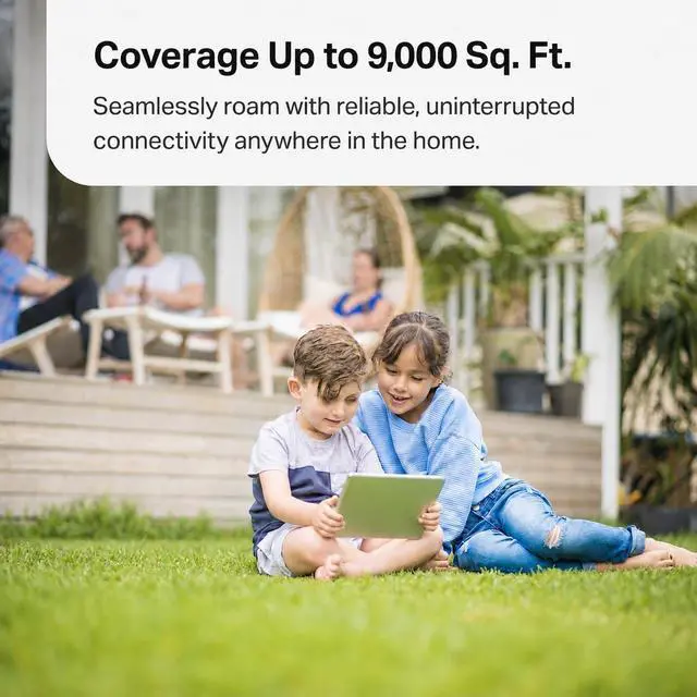Alt view image 4 of 7 - TP-Link Deco 7 Mesh Bundle - 3X BE5000 Dual-Band Indoor Units + 1x BE5000 Outdoor Unit, Covers up to 9,000 sq. ft., 2.5G Wired Backhaul, PoE+, IP65, Homeshield - BE25 (3-Pack) + BE25 Outdoor